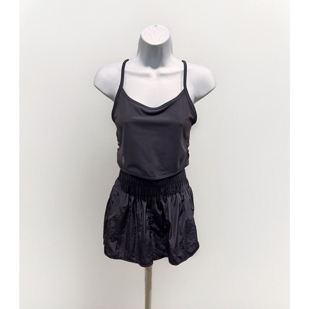FP Movement High Rise Lined Short Purple Sz M & FP Movement Crop Top Purple Sz M